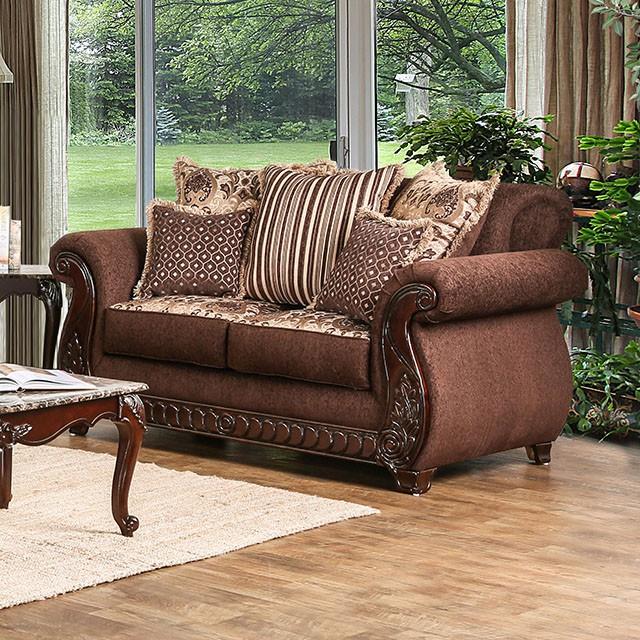 Furniture of America Tabitha Stationary Loveseat SM6109-LV IMAGE 3