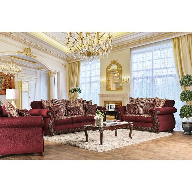 Furniture of America Tabitha Stationary Loveseat SM6110-LV IMAGE 1