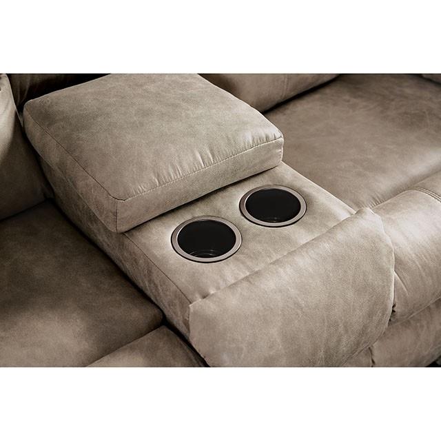 Furniture of America Elton Power Reclining Fabric Loveseat with Console SM7804-LV IMAGE 6