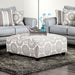 Furniture of America Misty Fabric Ottoman SM8141-OT IMAGE 1