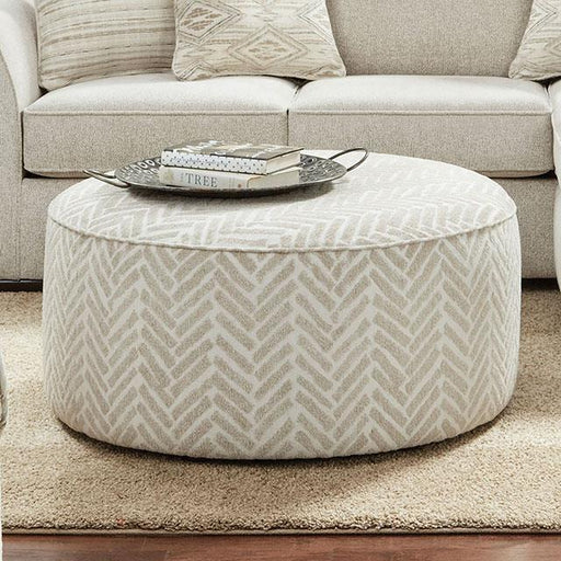 Furniture of America Saltney Fabric Ottoman SM8192-OT IMAGE 1