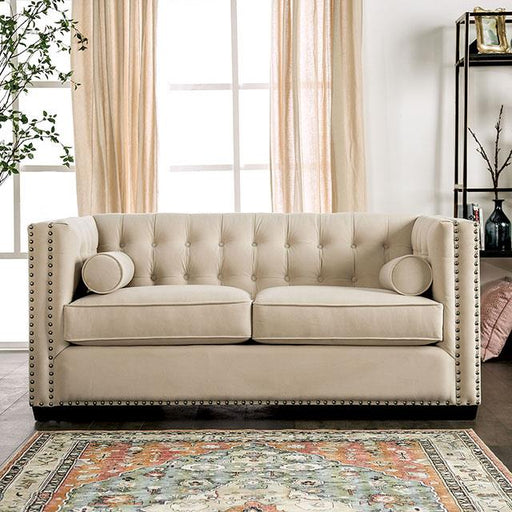 Furniture of America Elliot Stationary Fabric Loveseat SM9116-LV IMAGE 1