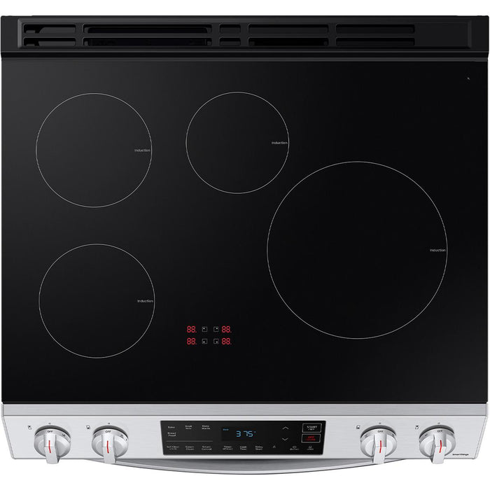 Samsung 30-inch Slide-in Induction/Electric Range with Self-Cleaning Oven NE63B8211SS/AA IMAGE 6