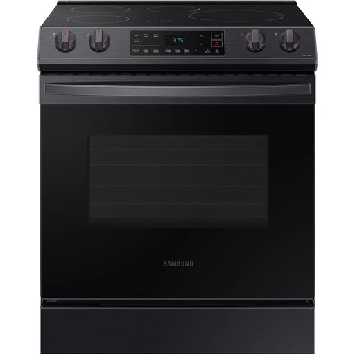 Samsung 30-inch Slide-in Induction/Electric Range with Self-Cleaning Oven NE63B8211SG/AA IMAGE 1