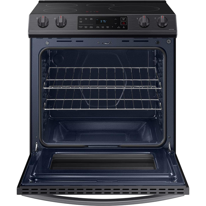 Samsung 30-inch Slide-in Induction/Electric Range with Self-Cleaning Oven NE63B8211SG/AA IMAGE 2