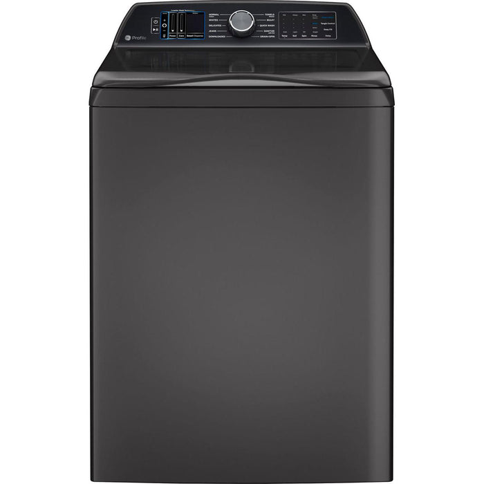 GE Profile 5.3 cu. ft. Top Loading Washer with Smarter Wash Technology and FlexDispense™ PTW905BPTDG IMAGE 1