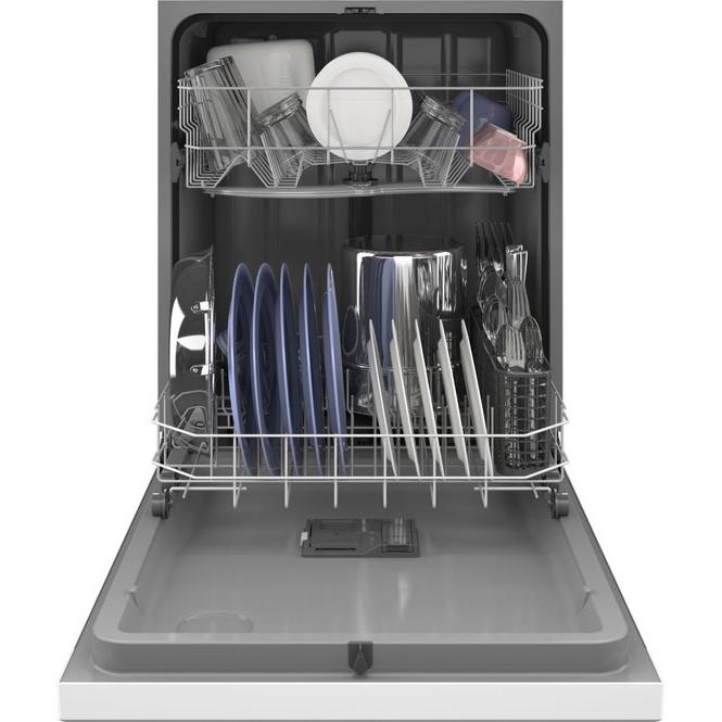 GE 24-inch Built-In Dishwasher with Water Leak Sensor GDF460PGTWW IMAGE 3