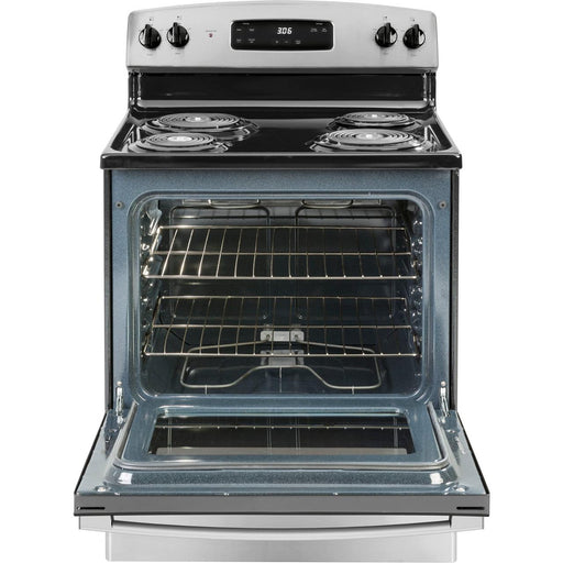 GE 30-inch Freestanding Electric Range with Sensi-Temp JBS360RTSS IMAGE 2