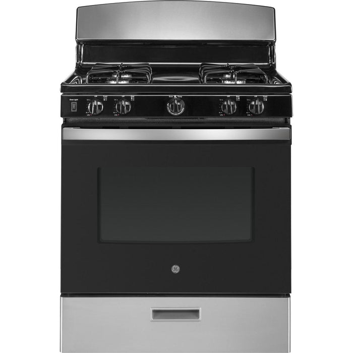 GE 30-inch Freestanding Electric Range with Precise Simmer Burner JGBS30RETSS IMAGE 1