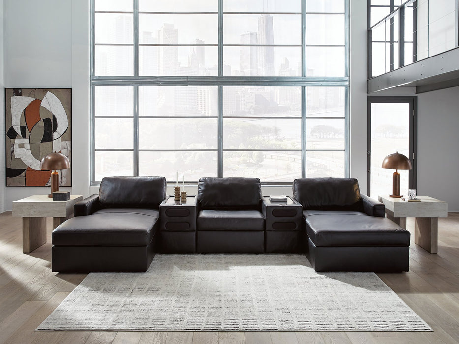 Modmax II Double Chaise Sectional with Audio Consoles - BWO Furniture & Mattresses