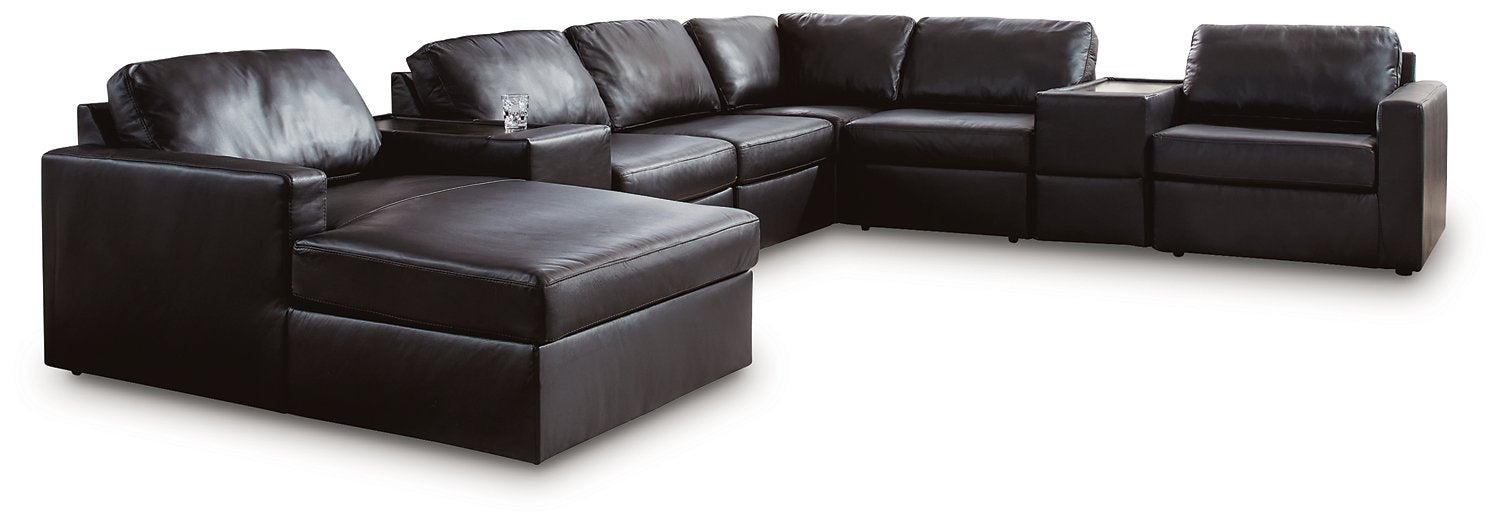 Modmax II Sectional with Chaise and Storage Consoles - BWO Furniture & Mattresses
