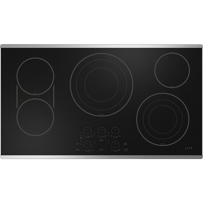 Café 36-inch Built-in Electric Cooktop with Chef Connect CEP90362TSS IMAGE 1