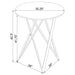 Coaster Furniture Round Bexter Pub Height Dining Table with Faux Marble Top and Pedestal Base 183526 IMAGE 7