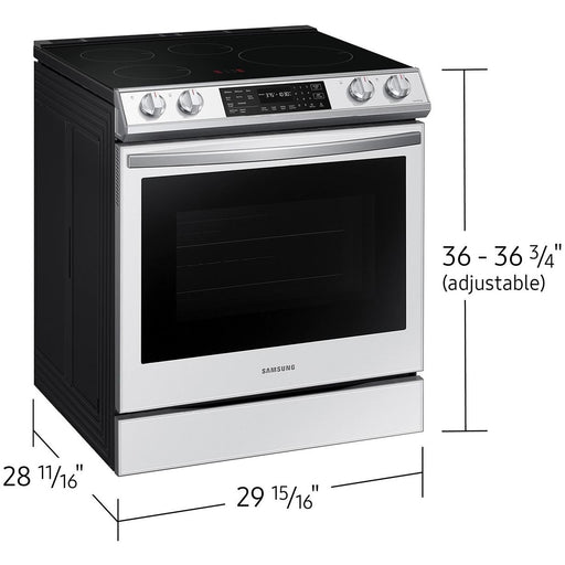 Samsung 30-inch Freestanding Induction Range with Air Fry and Convection+ NE63BB861112AA IMAGE 2