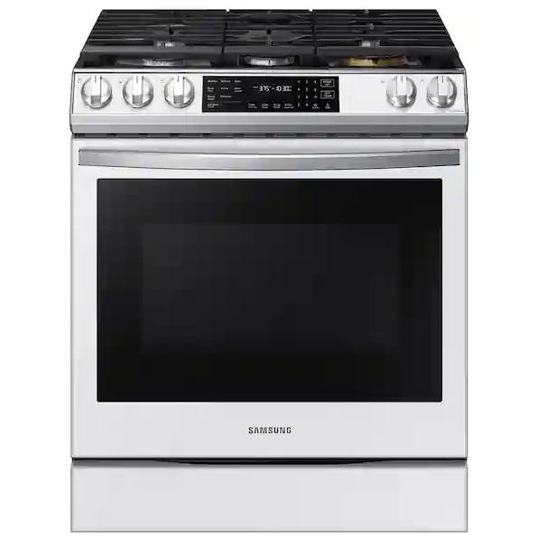 Samsung 30-inch Slide-in Gas Range with Wi-Fi Connect NX60BB851112AA IMAGE 1