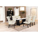 Coaster Furniture Osborne Dining Table with Marble Top and Trestle Base 115511 IMAGE 9