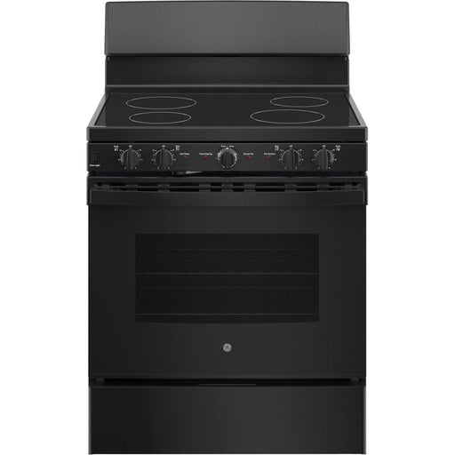 GE 30-inch Freestanding Electric Range with Radiant Smooth Cooktop JB480DTBB IMAGE 1