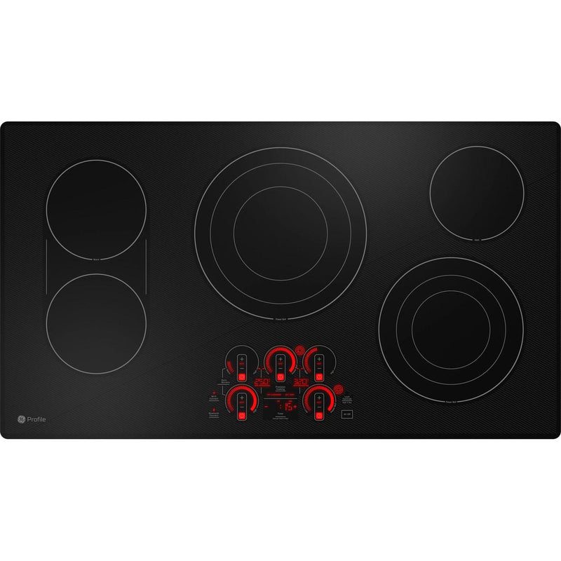GE Profile 36-inch Built-In Electric Cooktop PEP9036DTBB IMAGE 2
