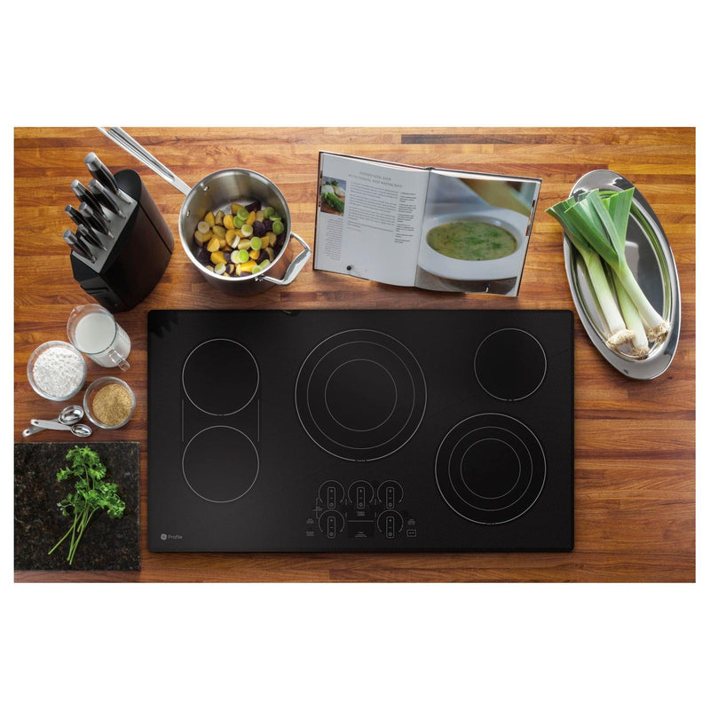 GE Profile 36-inch Built-In Electric Cooktop PEP9036DTBB IMAGE 5