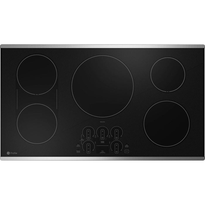 GE Profile 36-inch Built-in Induction Cooktop PHP9036STSS IMAGE 1