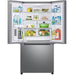 Samsung 32-inch, 24.5 cu. ft. French 3-Door Refrigerator with Beverage Center™ & AutoFill Water Pitcher RF25C5551SR/AA IMAGE 3