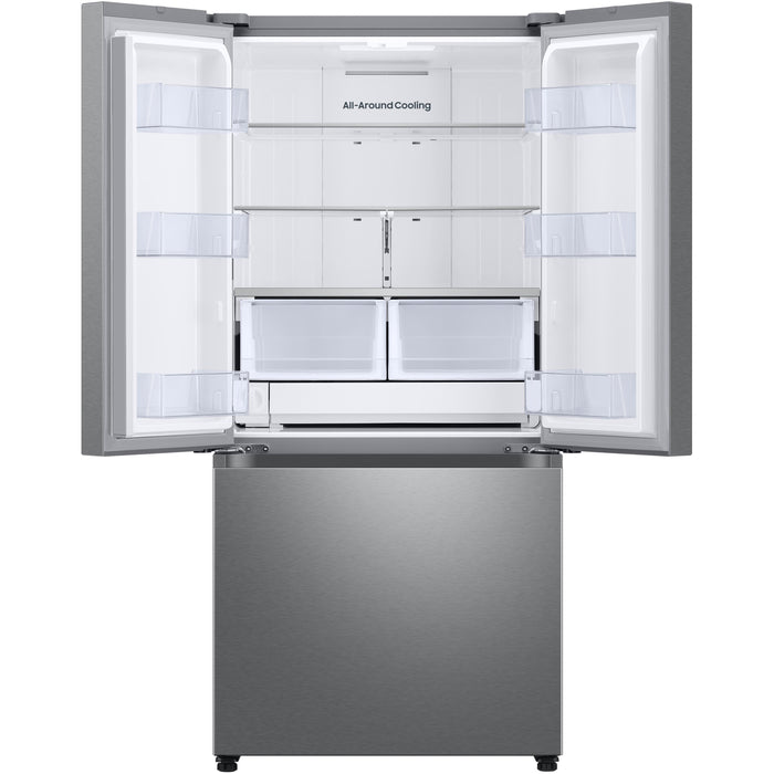 Samsung 32-inch, 25 cu. ft. French 3-Door Refrigerator with Dual Auto Ice Maker with Ice Bites™ RF25C5151SR/AA IMAGE 2