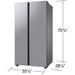 Samsung 36-inch, 22.6 cu. ft. Counter-Depth Side-by-Side Refrigerator with Beverage Center™ RS23CB7600QLAA IMAGE 11