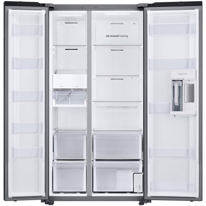 Samsung 36-inch, 22.6 cu. ft. Counter-Depth Side-by-Side Refrigerator with Beverage Center™ RS23CB7600QLAA IMAGE 5