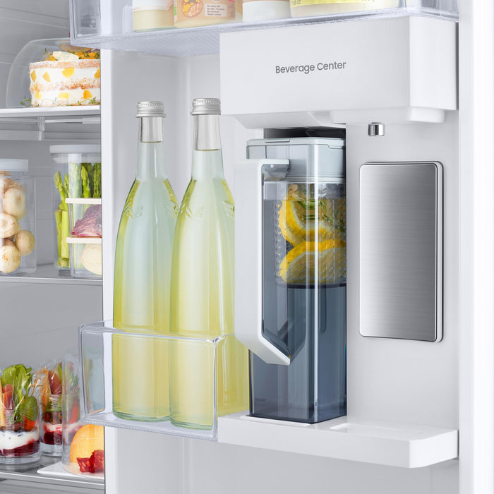 Samsung 36-inch, 22.6 cu. ft. Counter-Depth Side-by-Side Refrigerator with Beverage Center™ RS23CB7600QLAA IMAGE 8