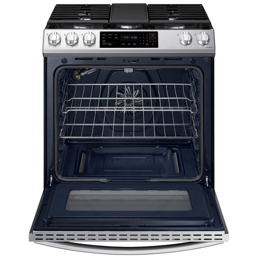 Samsung 30-inch Slide-in Gas Range with Convection Technology NX60BG8315SSAA IMAGE 2