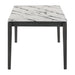 Coaster Furniture Stevie Dining Table with Faux Marble Top 115111WG IMAGE 3