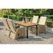 Furniture of America Mackay GM-2001 Patio Dining Table IMAGE 2