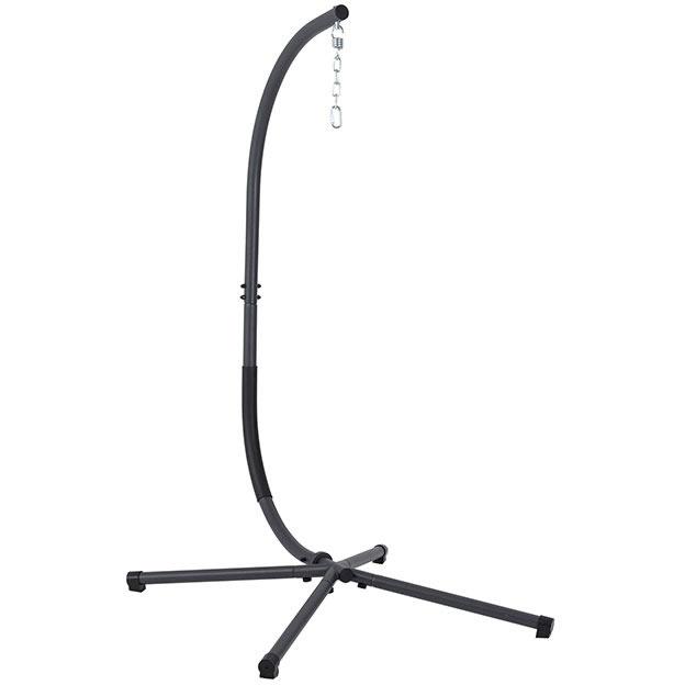 Furniture of America GM-1010BK Swing Chair with Stand - Black IMAGE 2