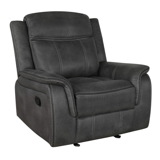 Coaster Furniture Lawrence Glider Leatherette Recliner 603506 IMAGE 1