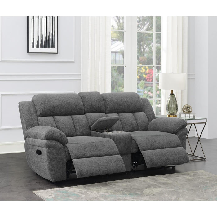 Coaster Furniture Lawrence Reclining Fabric Loveseat 609542 IMAGE 2