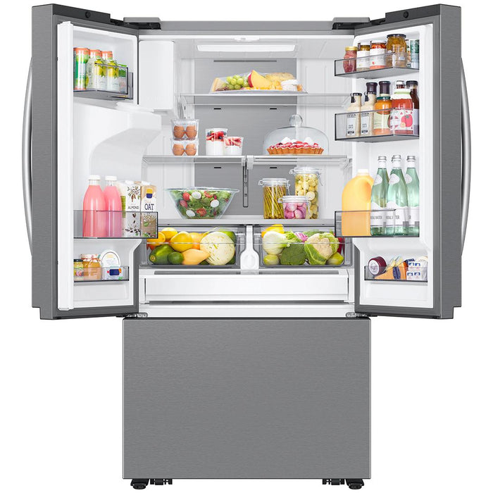 Samsung 36-inch, 25 cu. ft. Counter-Depth French 3-Door Refrigerator with Family Hub™ RF27CG5900SRAA IMAGE 3