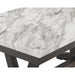 Crown Mark Vance Dining Table with a Faux Marble Top and a Trestle Base 1318T-4272 IMAGE 5