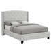 Crown Mark Eva King Upholstered Platform Bed 5111DV-K-HBFB/5111DV-KQ-RAIL IMAGE 1