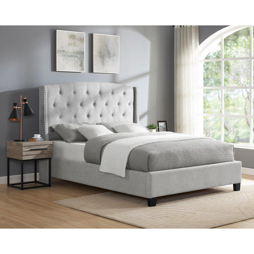 Crown Mark Eva King Upholstered Platform Bed 5111DV-K-HBFB/5111DV-KQ-RAIL IMAGE 2