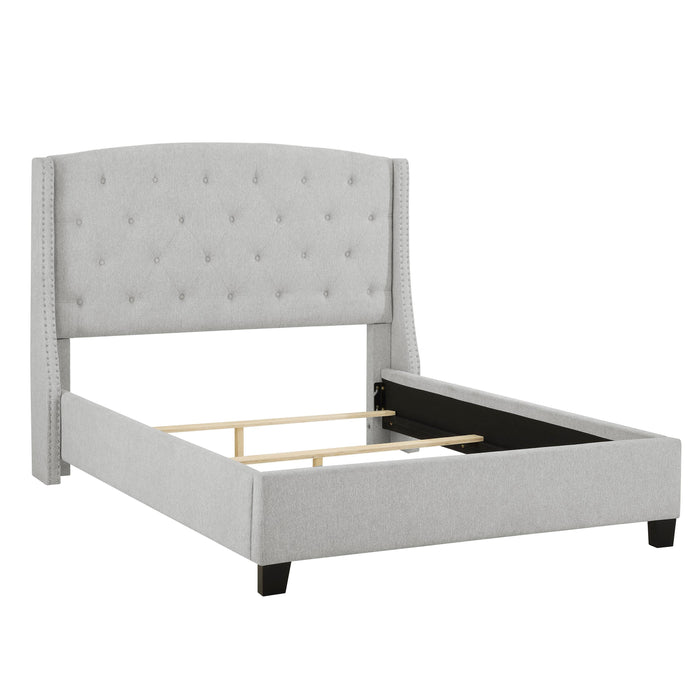 Crown Mark Eva Queen Upholstered Platform Bed 5111DV-Q-HBFB/5111DV-KQ-RAIL IMAGE 5