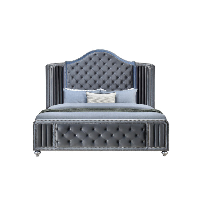 Crown Mark Cameo King Upholstered Panel Bed B2150-K-FB/B2150-K-HB/B2150-K-HBWG/B2150-KQ-RAIL IMAGE 4