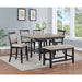 Crown Mark Square Fulton Counter Height Dining Table 2727LG-T-4848 IMAGE 2