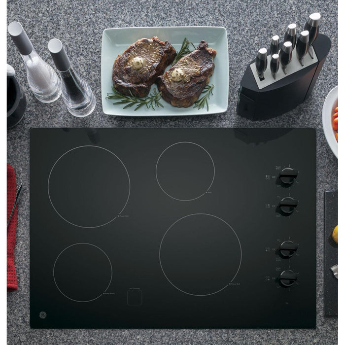 GE 30-inch Built-in Electric Cooktop JP3030DWBB IMAGE 3