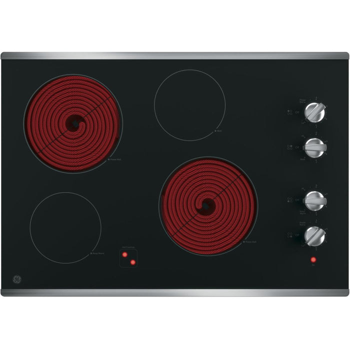 GE 30-inch Built-in Electric Cooktop JP3030SWSS IMAGE 2