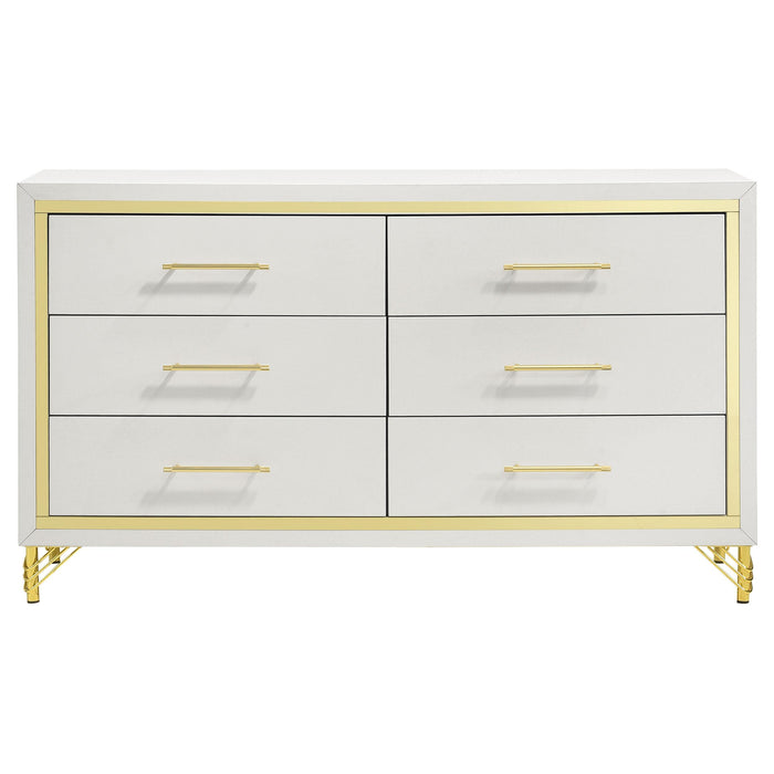 Coaster Furniture Lucia 6-Drawer Dresser 224733 IMAGE 3