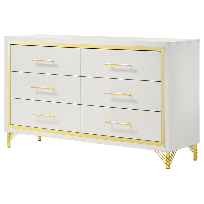 Coaster Furniture Lucia 6-Drawer Dresser 224733 IMAGE 4