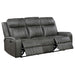 Coaster Furniture Raelynn Reclining Leatherette Sofa 603191 IMAGE 3