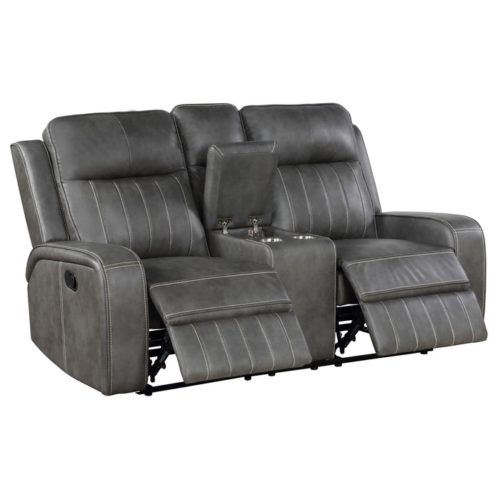 Coaster Furniture Raelynn Reclining Leatherette Loveseat 603192 IMAGE 3