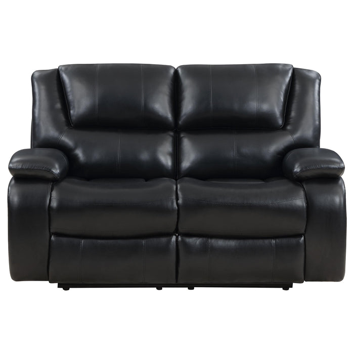 Coaster Furniture Camila Reclining Leatherette Loveseat 610245 IMAGE 5