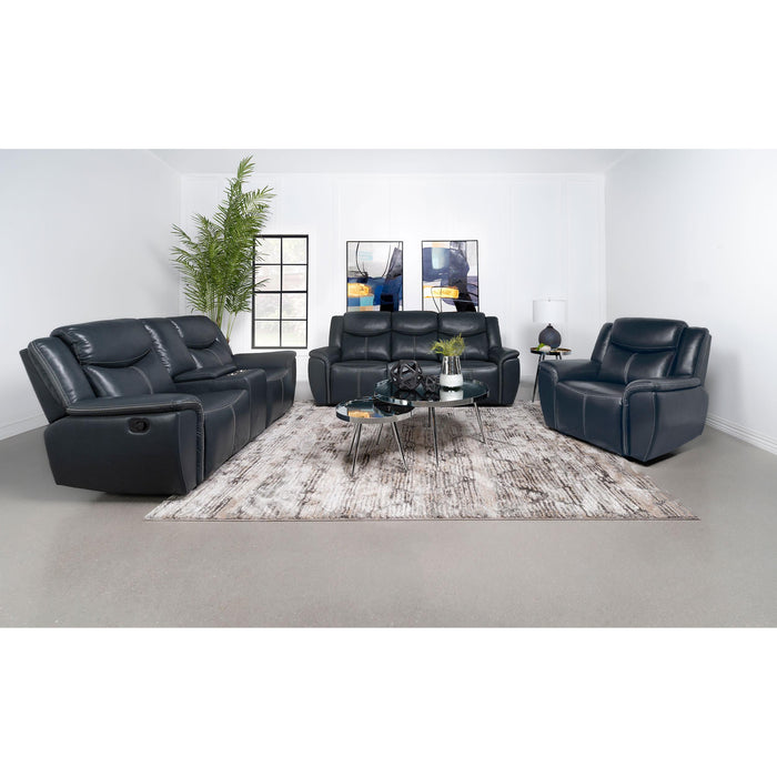 Coaster Furniture Sloane Reclining Leather Look Loveseat 610272 IMAGE 8